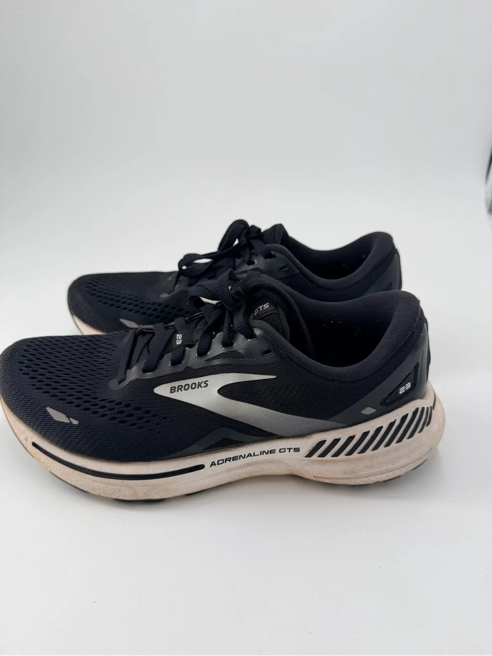 Brooks Women’s Black and Cream Athletic Running Shoes